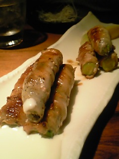 アスパラの豚肉まきも美味しかった