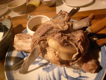 チャンサン・マハ（羊肉の塩茹で）